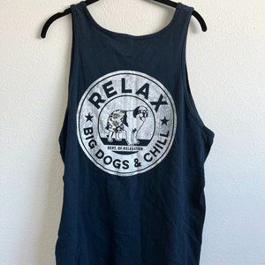 Big Dogs Men's Relax Tank Top | Navy Blue | Size Large